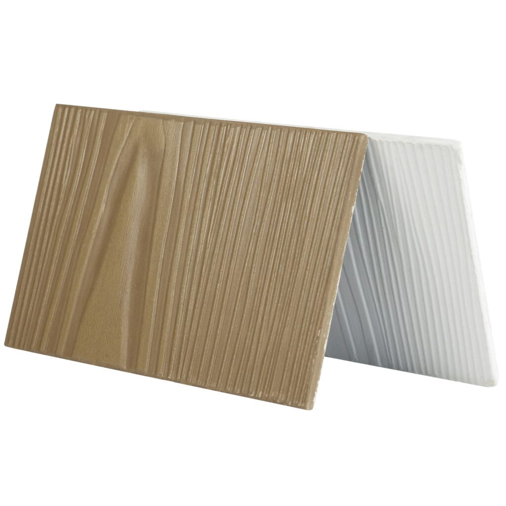 How Is The Wood-Grain Texture Applied To Fiber Cement Board?