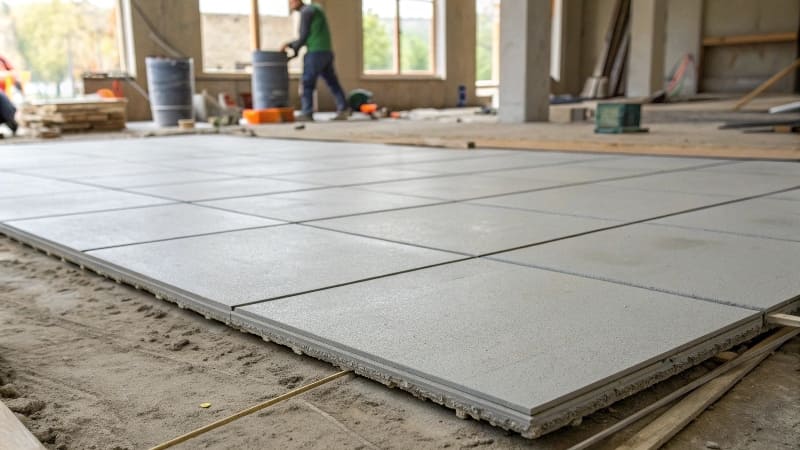 Cement board surface orientation and proper installation side identification