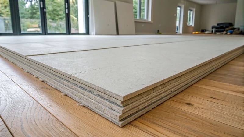 Termite damage on wood vs intact cement board