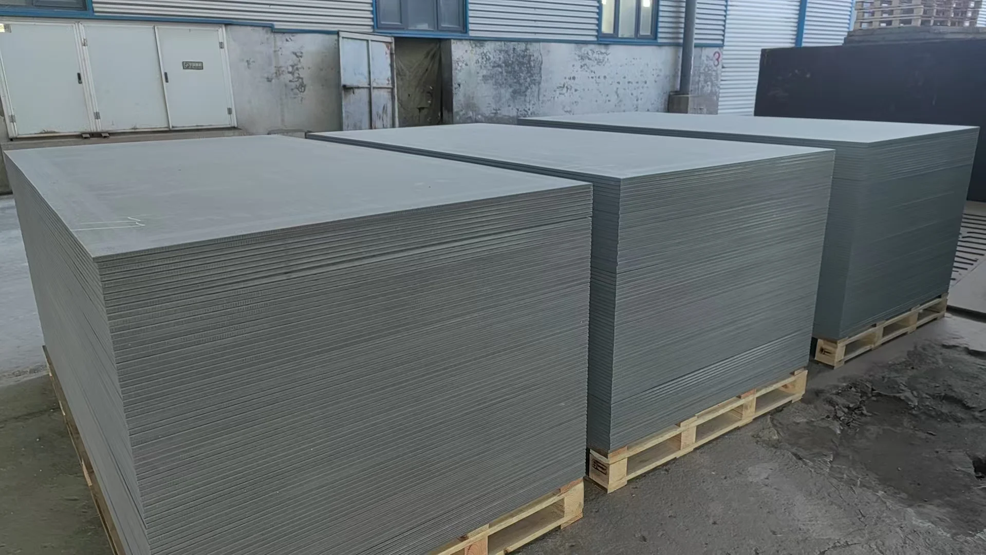 Fiber cement board siding application